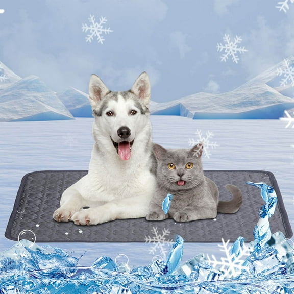 ZestqaQ Pet Cool Mat, Ice Silk Cushion for Dogs and Cats, Washable Pet Blanket, Comfortable Cold Mat for Sofa and Bed, Ideal for Pet Cooling on Floor and in Car