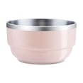 thumbnail image 1 of ZestqaQ Portable Insulated Stainless Steel Bowl, Stackable Household Fruit Basin, Compact Double Layer Insulated Bowl, Versatile Tableware for Meals and Snacks, 1 of 6