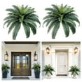 thumbnail image 1 of ZestqaQ Realistic Artificial Fern Wall Decor, Large Leaf Greenery Panel with Boston Fern Design, Plastic Faux Plant for Indoor Outdoor Decoration, Home Office Event Floral Arrangement, 1 of 7