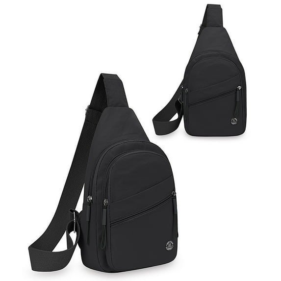 ZestqaQ Trendy Leather Chest Bag, Versatile Outdoor Shoulder Bag, Men's Crossbody Bag, Hands-Free Travel Accessory, Stylish Organizer for Daily Use and Adventures