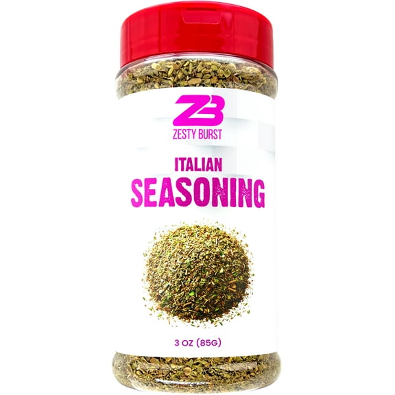 Zesty Burst Italian Seasoning 3 oz. | 0 Fillers, 0 Additives | Premium Italian Seasoning Blend