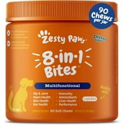 Zesty Paws 8-in-1 Multifunctional Bites for Dogs, Chicken Flavor, 90 Soft Chews