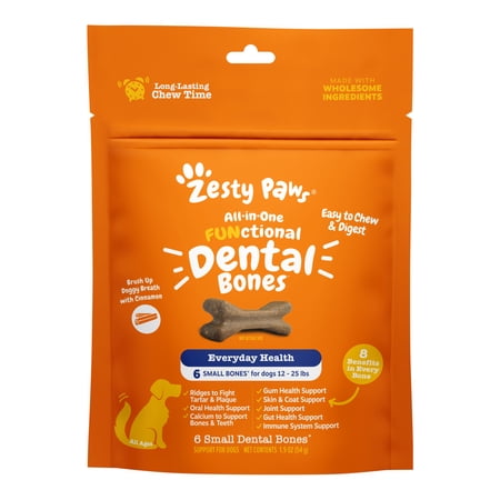 Zesty Paws Dental Bones 6ct for Small Dogs