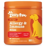 Zesty Paws Allergy & Immune Bites Lamb Flavor Dog Supplement, 90 Count
