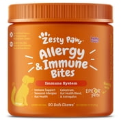 Zesty Paws Allergy & Immune Bites Lamb Flavor Dog Supplement, 90 Count