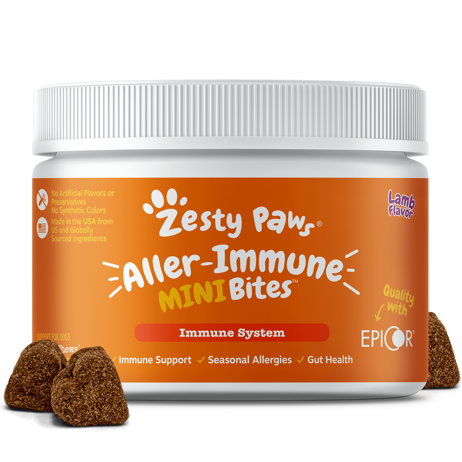 Zesty Paws Allergy & Immune Mini Bites for Small Dogs, for Seasonal
