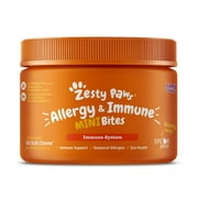 Zesty Paws Allergy & Immune Mini Bites for Small Dogs, for Seasonal Allergies, Immune + Sensitive Skin & Gut Health, Lamb Flavor, 90ct