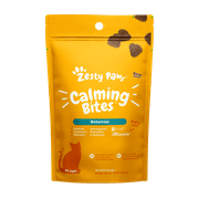 Zesty Paws Calming Bites for Cats, Stress & Anxiety Relief Supplement, Bacon Flavor, 30 Ct Soft Chews