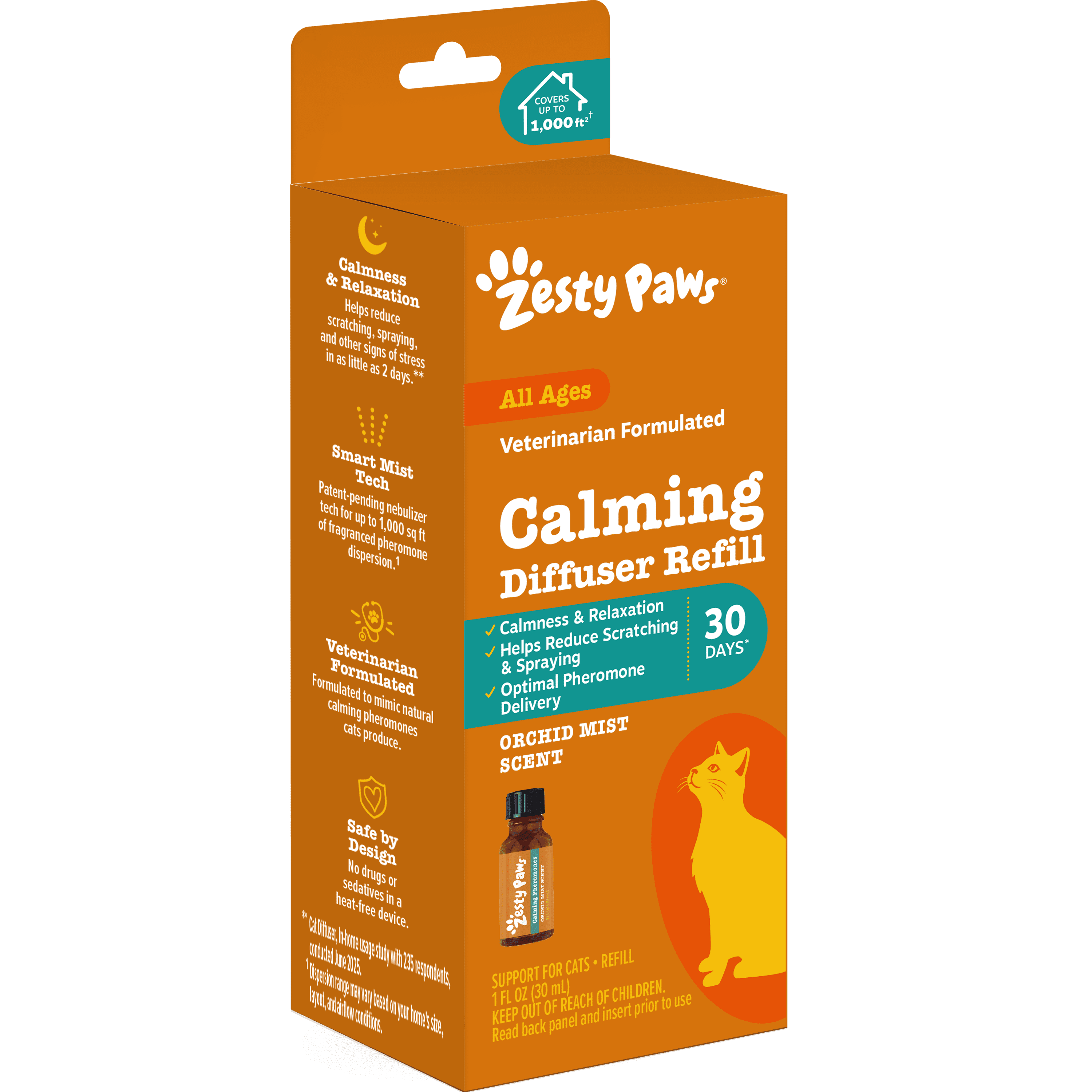 Zesty Paws Cat Calming Diffuser - One Pack Refill - Walmart.com