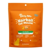 Zesty Paws Hairball Mousse Chicken Flavor Cat Supplements 14 Count