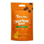 Zesty Paws Hairball Bites for Cats, Supports Hairball Reduction, Bacon 30ct