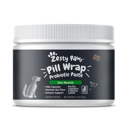 Zesty Paws Healthy Aging NAD+ Precursor Dog Supplement, Capsules + Pill Wrap, 60 Count