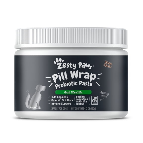 Zesty Paws Healthy Aging NAD+ Precursor Dog Supplement, Capsules + Pill Wrap, 60 Count