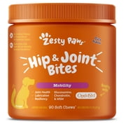 Zesty Paws Hip & Joint Bites Duck Flavor Dog Supplement, 90 Count