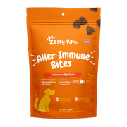 Zesty Paws Immune System Aller-Immune Bites for Dogs, Allergy Relief and Supports Immune Function, Gut Health & Sensitive Skin, Lamb Flavor, 60 Count Soft Chews