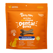 Zesty Paws Multifunctional Dental Bones for Dogs, 30 Small Dry Bones for Dogs 12-25 lbs.