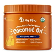 Zesty Paws Organic Coconut Oil for Dogs & Cats, 16oz Jar