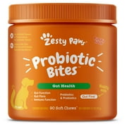 Zesty Paws Probiotic Bites for Dogs, Pumpkin Flavor, 60 Count