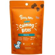 Zesty Paws Puppy Calming Bites, Stress & Anxiety Relief for Puppies, Turkey Flavor, 60 Count Soft Chews