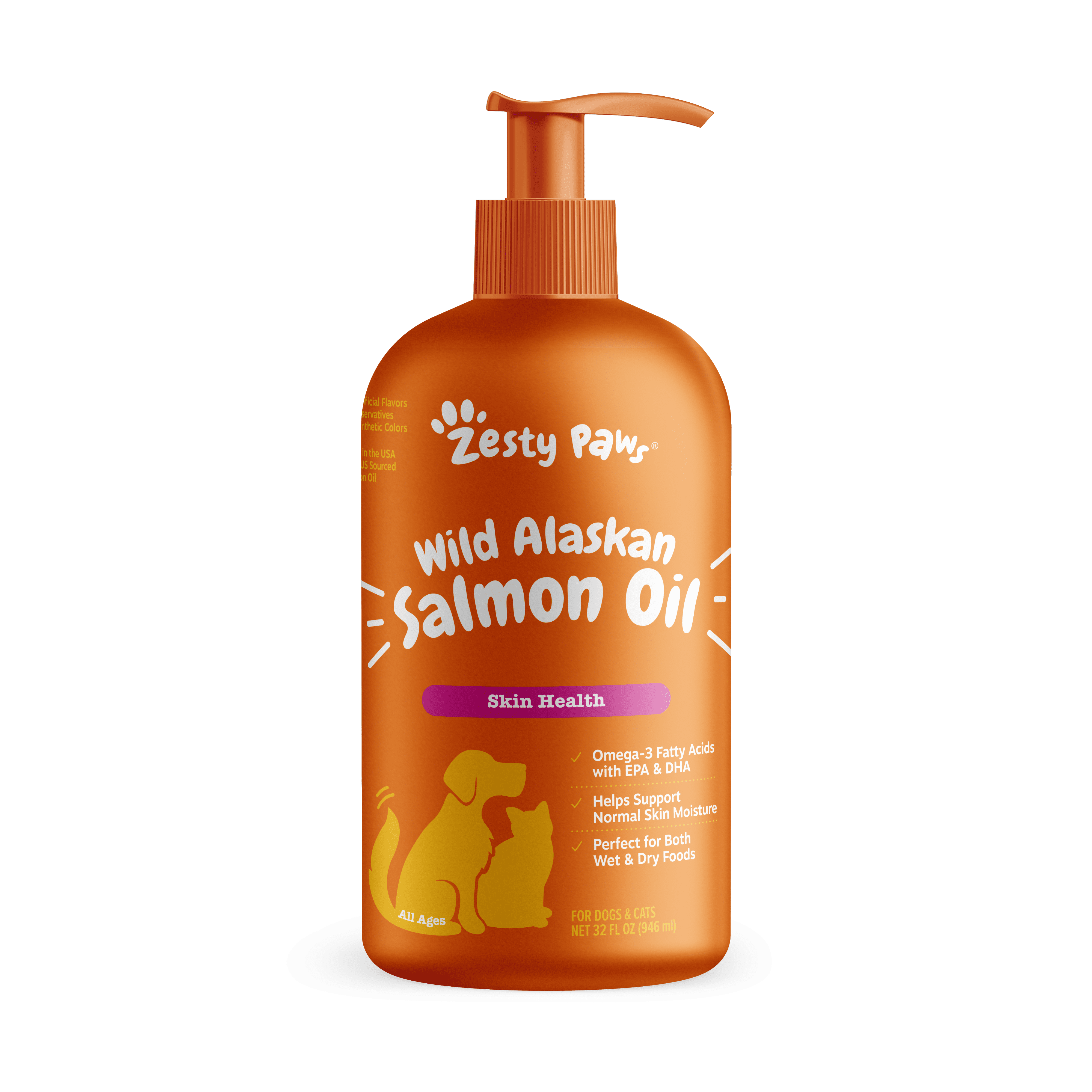 Pure Wild Alaskan Salmon Oil for Cats and Dogs