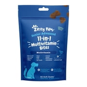 Zesty Paws Senior Advanced 11-in-1 Multivitamin Bites Chicken Flavor Dog Supplement, 60 Count