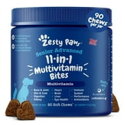 Zesty Paws Senior Advanced 11-in-1 Multivitamin Bites™ for Senior Dogs, Beef Flavor, 90ct