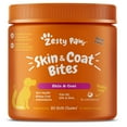 thumbnail image 1 of Zesty Paws Skin & Coat Bites for Dogs, for Glossy Coat & Skin Health, Bacon Flavor, 90 ct, 1 of 13