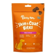 Zesty Paws Skin & Coat Bites Chicken Flavor Dog Supplement, 60 Count