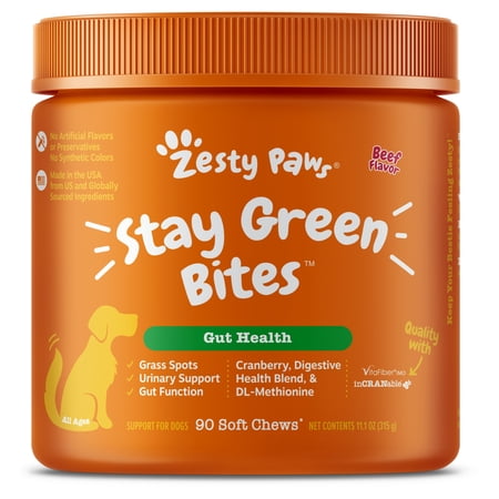 Zesty Paws Stay Green Bites Chicken Flavor Dog Supplement, 90 Count