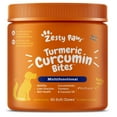 thumbnail image 1 of Zesty Paws Turmeric Curcumin Bites for Dogs, to Support Liver Function, Bacon, 90ct, 1 of 11