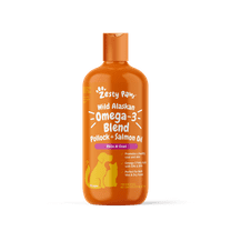Zesty Paws Wild Alaskan Omega-3 Blend Pollock   Salmon Oil for Dogs & Cats, Promotes a Healthy Coat & Skin, 16oz