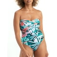 thumbnail image 1 of Zesty Tropical Twist Bandeau One-Piece Swimsuit, 1 of 2
