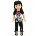 thumbnail image 1 of Zesty Zebra Print Outfit for 14.5in Dolls | American Fashion World, 1 of 2