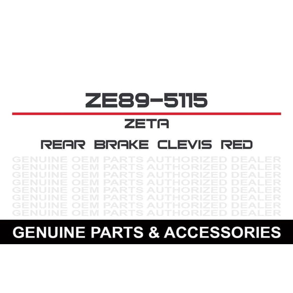 Zeta Kawasaki Suzuki Rear Brake Clevis (Red) - Ze89-5115