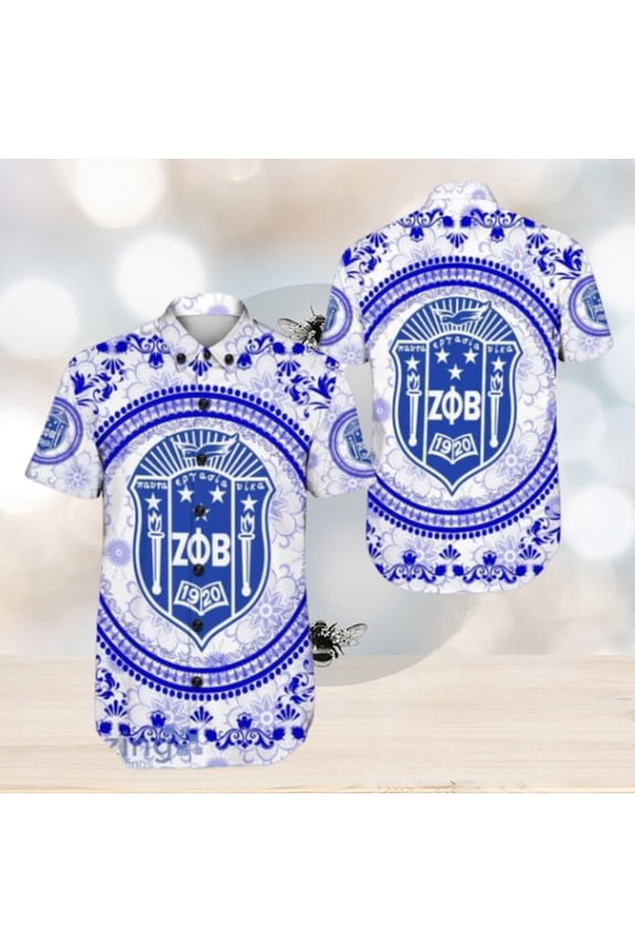 Zeta Phi Beta Floral Pattern Hawaiian Shirt For Men And Women