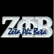 Zeta Phi Beta ZPB White Signature Lapel Pin 3/8