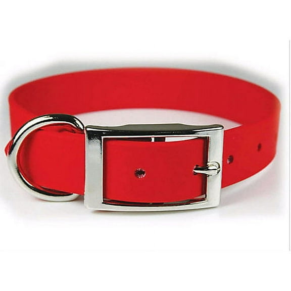 Zeta Poly Vinyl Coated Dog Collar 24 inch Red