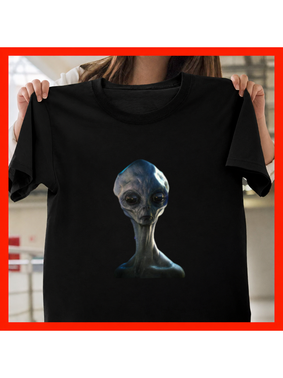 Zeta Reticuli Gray Alien Extraterrestrial UFO Encounter Starlight Unisex T-Shirt, up to size 5XL