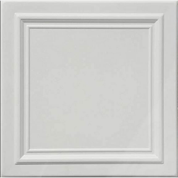 Zeta White (Foam) Ceiling Tile - 40pc Box - Decorative Ceiling Tile Easy Glue up DIY$$Home Decor, Kitchen, & Other