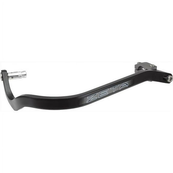 Zeta ZE72-0101; Armor Handguards Bend Black 1-1/8-inch