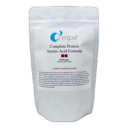 Zetpil Complete Protein Amino Acid Formula Suppositories, 60 Count