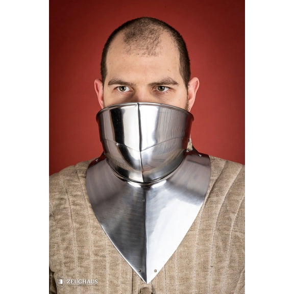 Zeughaus - Articulated Gorget with Bevor 1450-1550 1,6mm Polished (size: Standard )