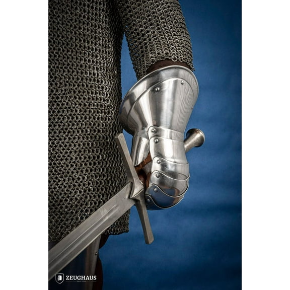 Zeughaus - Mitten Gauntlets 15tg Cent. 1,6mm Polished (size: Standard )