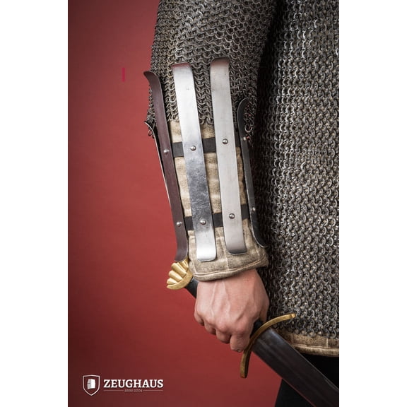Zeughaus - Viking Bracers 1,6mm Polished (size: Standard )