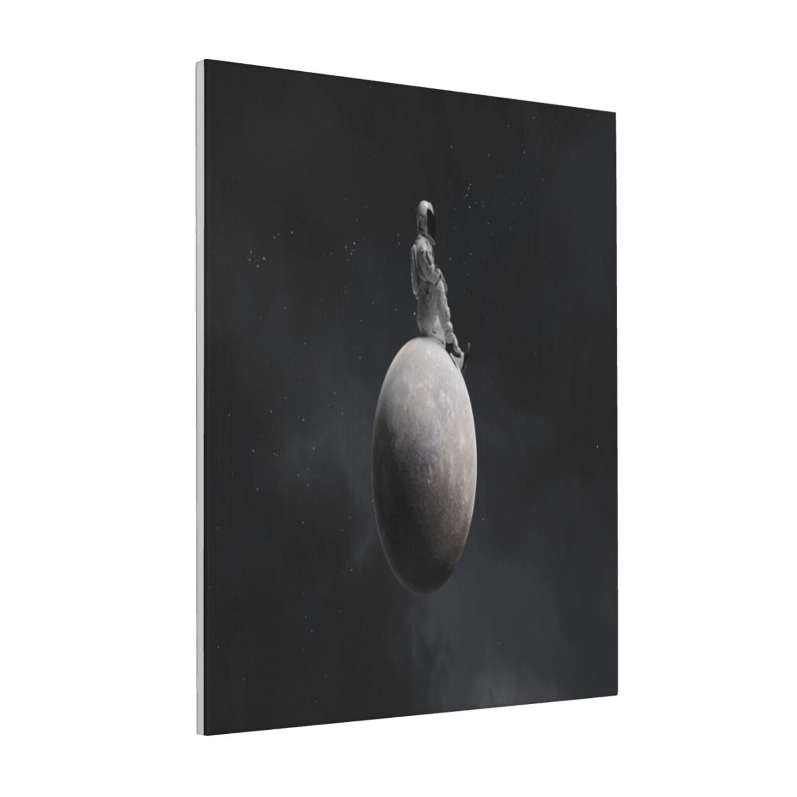 Zeuib Astronaut Sitting On Mercury Planet Print Farmhouse Canvas Wall ...