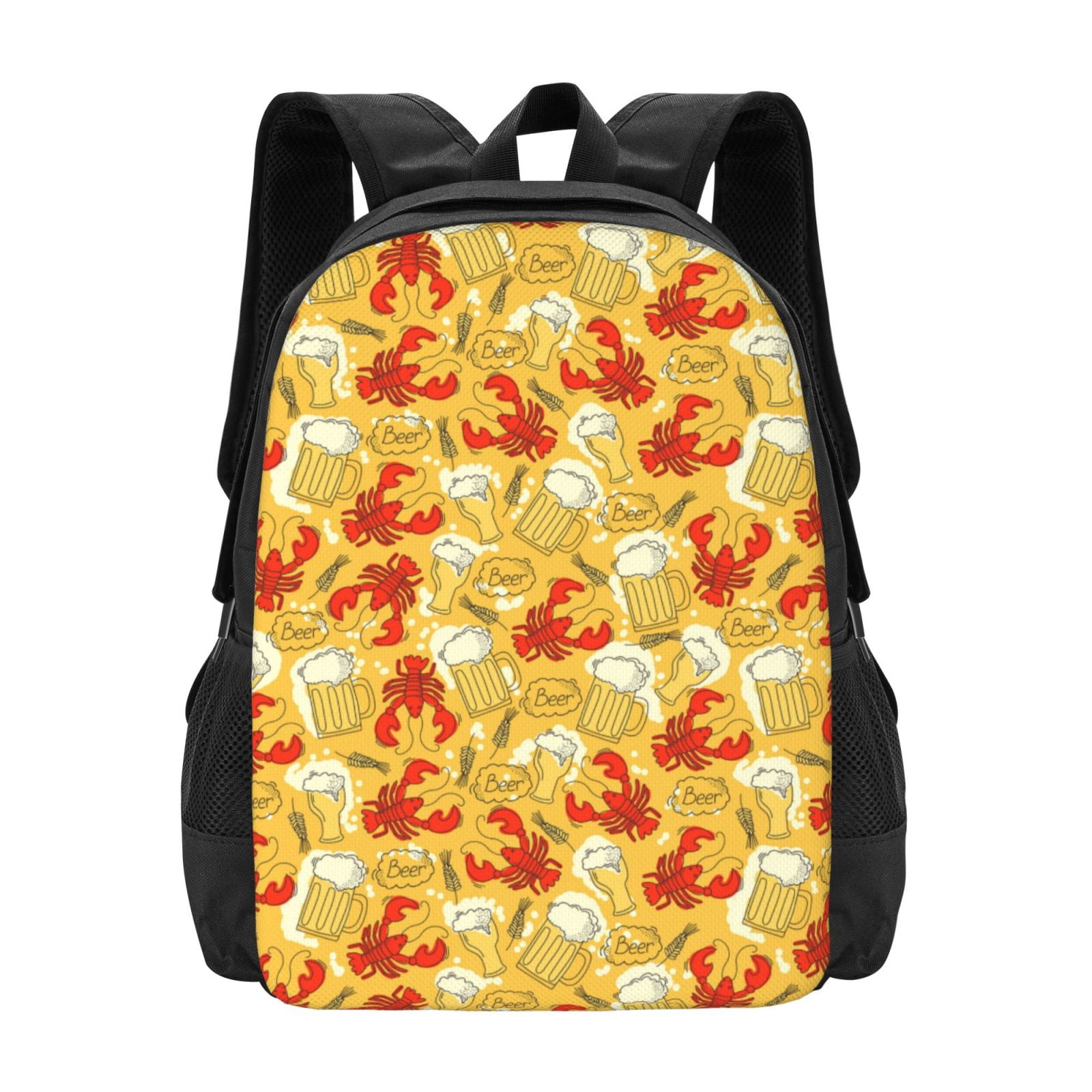 Zeuib Beer And Crawfish Stylish and Lightweight Backpack: Perfect for ...