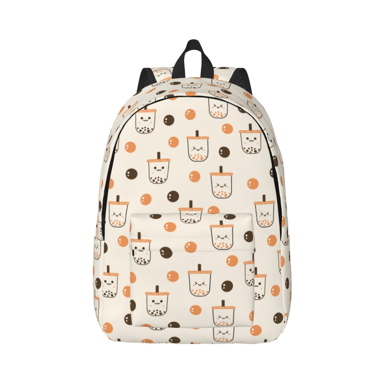 Zeuib Boba Milk Tea Stylish and Durable Canvas Backpack: Perfect for ...