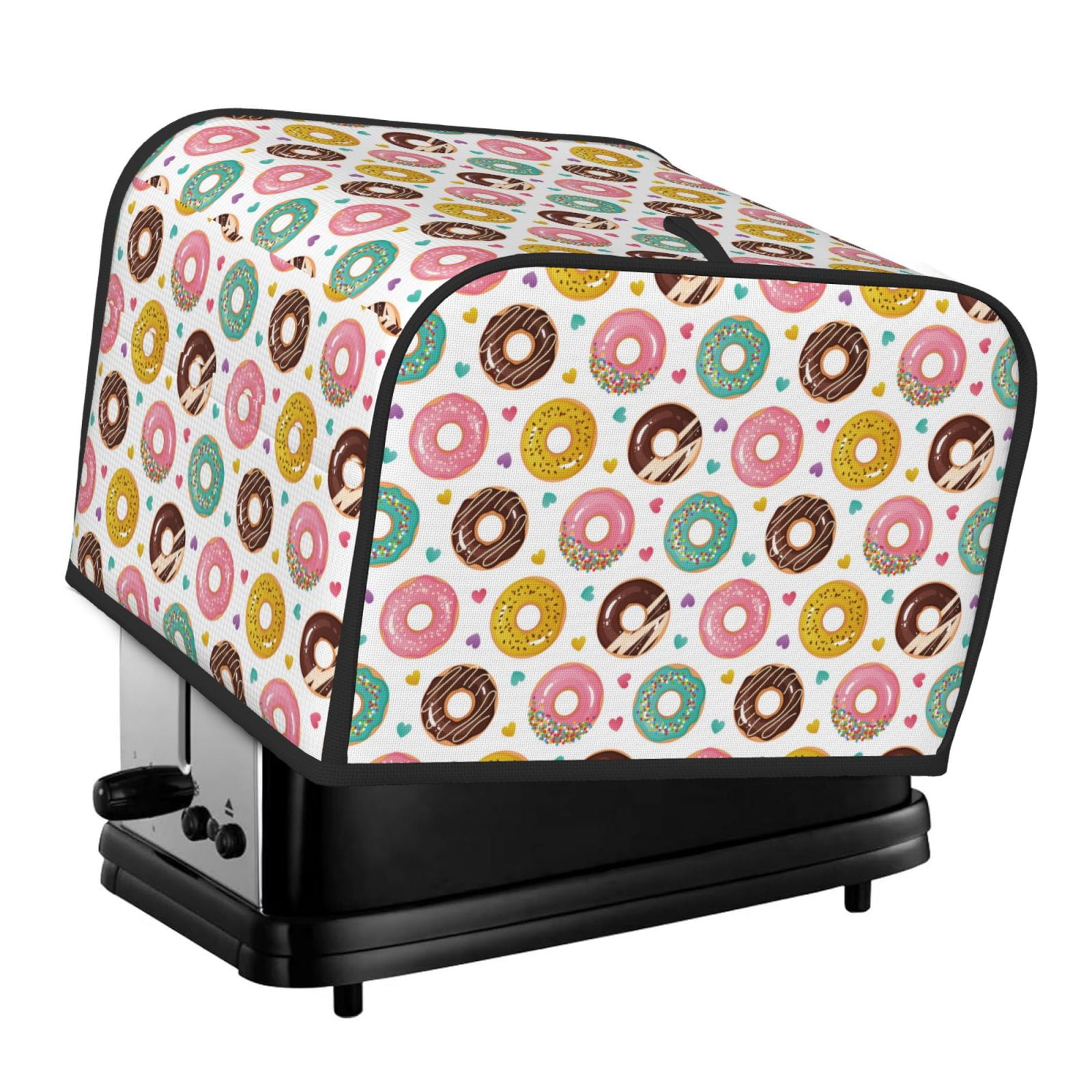 Zeuib Colorful Donuts Printed 2 slice Toaster Cover, Polyester Fabric ...