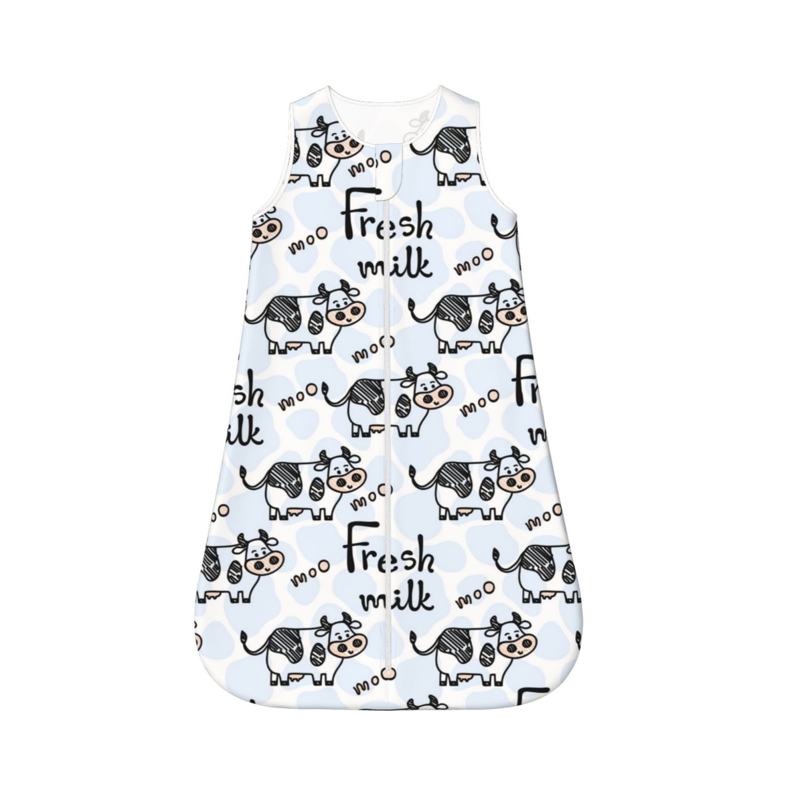 Zeuib Cow With Fresh Milk Toddler Sleep Sack,Sleep Sack With Sleeves, Sleep Sack Early Walkers