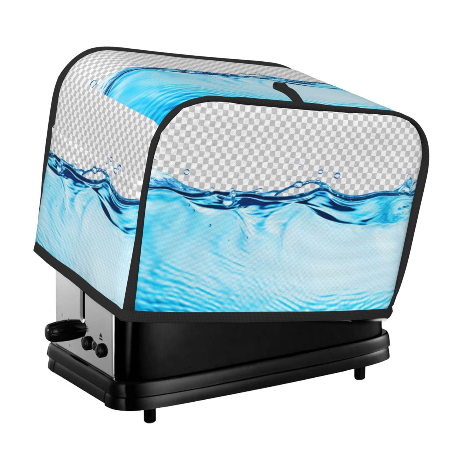 Zeuib Crystal Clear Water Splash Two Slice Toaster Dust Cover Appliance ...